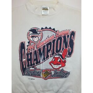 VTG 1997 Cleveland Indians American League Champions Tultex Sweatshirt Mens XL